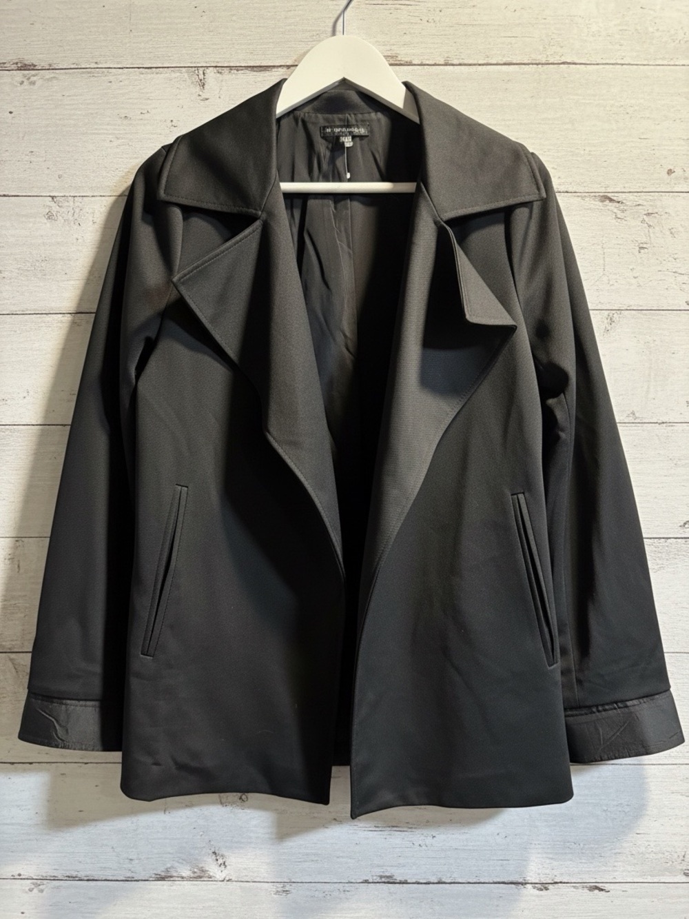 NEW Adrianna Papell XS Black Trench Style Blazer